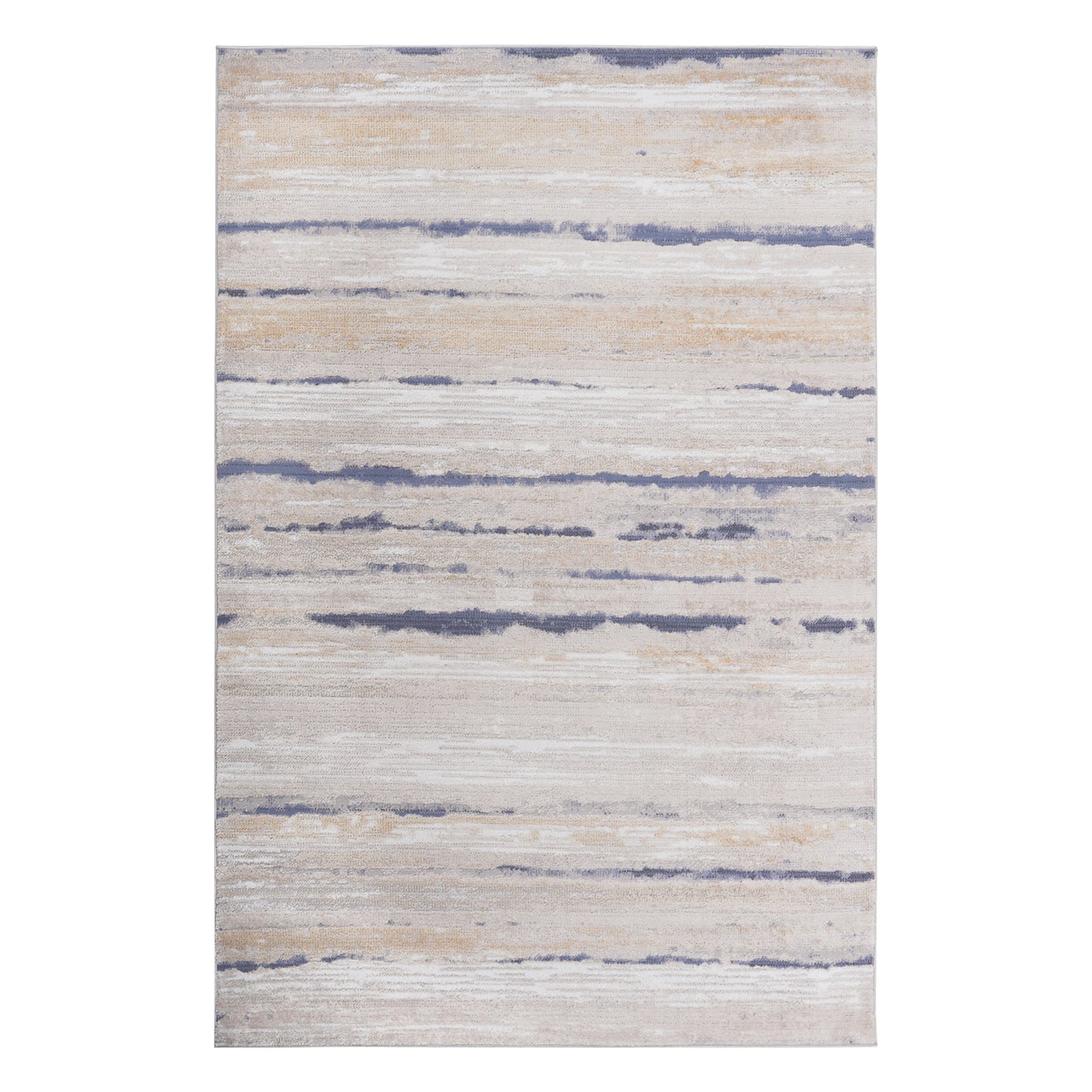 PAYAS C Ollection 6X9 Ivory Blue  Striped Area Rug
