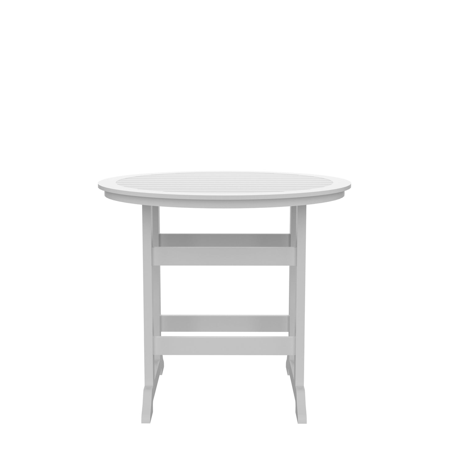 HDPE Bar Table, Dining Table, Patio Bar Set ,Counter Height Table For Outdoor White   Gray