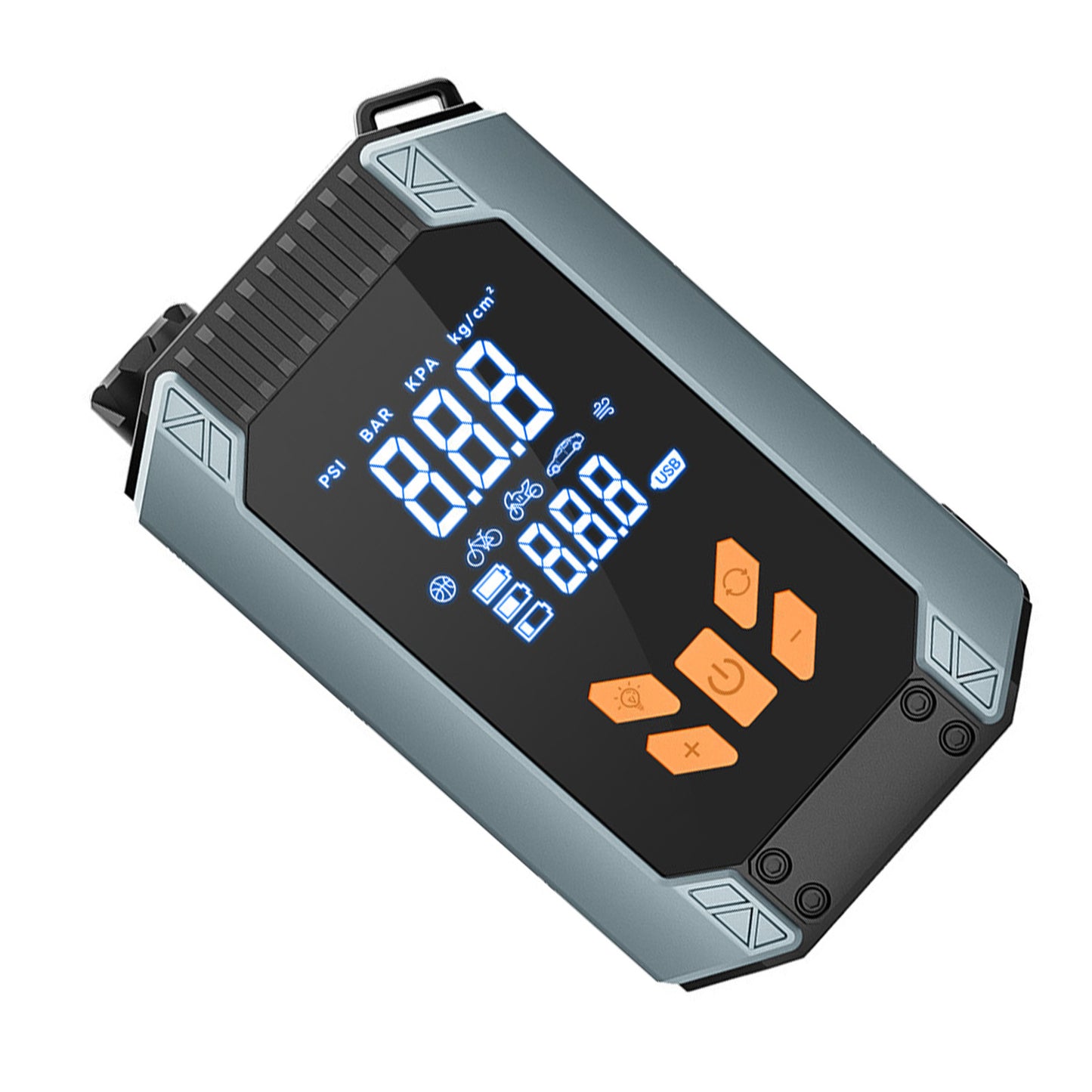 Cordless Tire Inflator 150PSI Auto Shutoff 6000mAh Electric Portable Car Tire Pump With Pressure Gauge LED Light For Motorcycle Bike Inflatable Ball