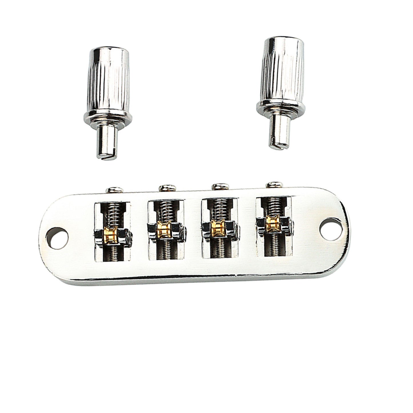 Roller Saddle Bridge Replacement Lightweight 4 String Guitar Bridge For Bass Guitars