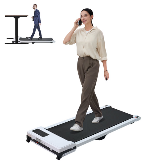 Walking Pad With Quiet 2.0 HP Brushless Motor, Countdown Modes, Spacious Running Area,  220 Lbs Weight Capacity For Home Or Office Workouts, 3 In 1 Portable Treadmill Walking, White