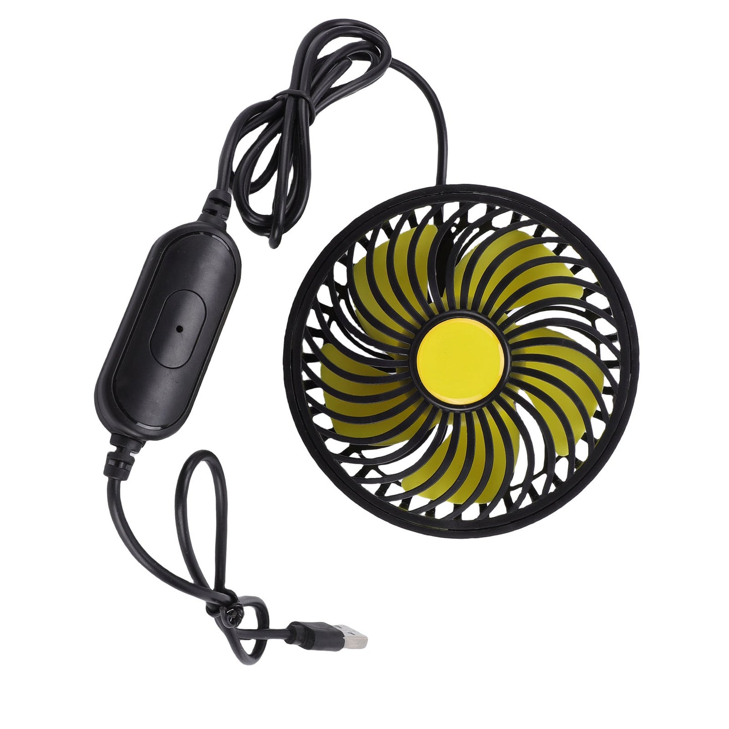 USB Powered Car Fan Air Circulation Fan For Vehicle Chair Rear Headrest 360 Degree Rotatable Head 18ft/s 3500RPM