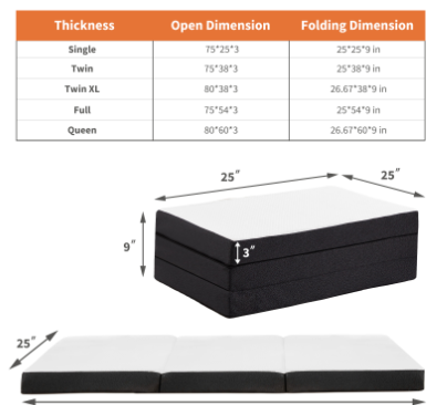 Tri-fold Mat