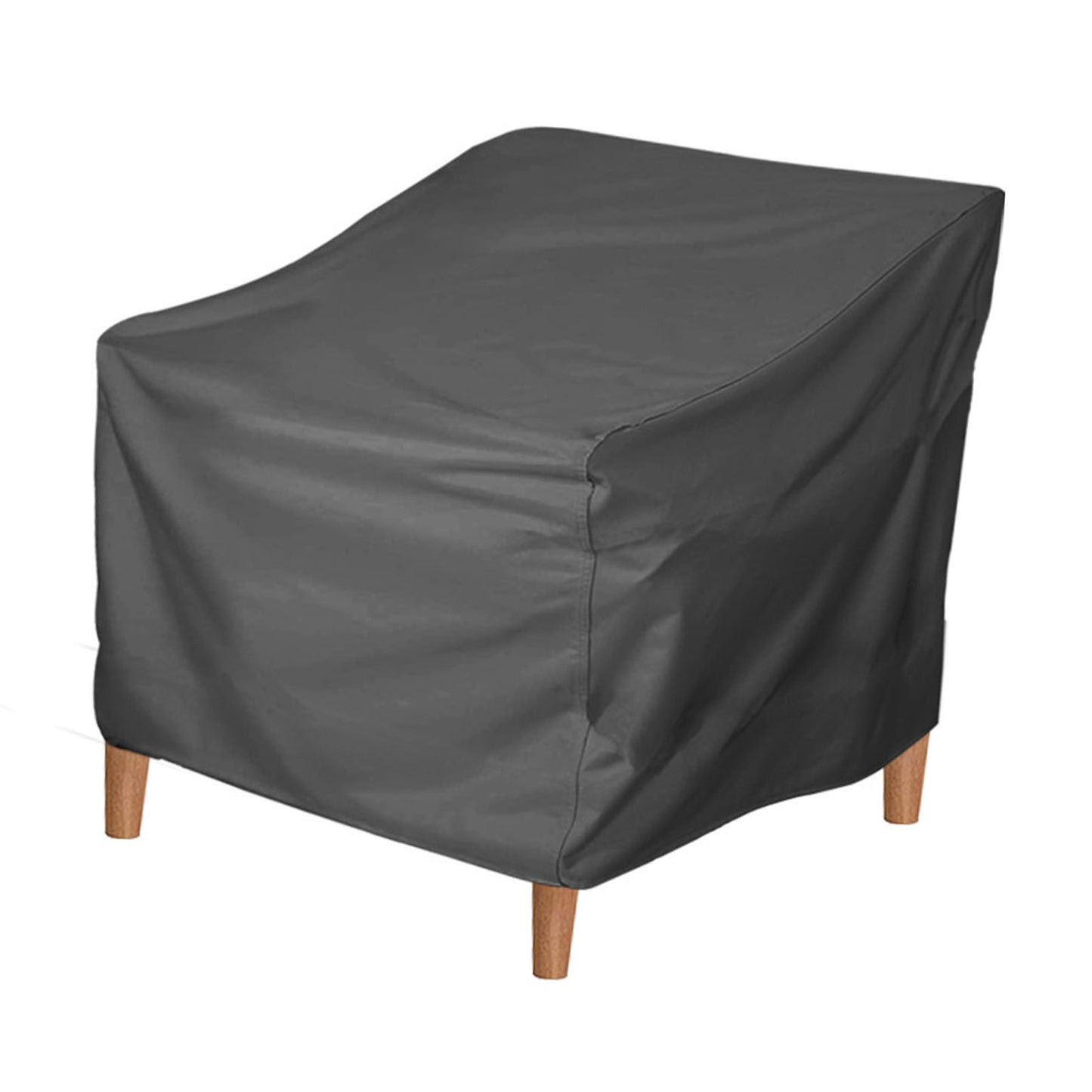 Patio Chair Cover Oxford Cloth Water Resistant Silver Coating Outdoor Furniture Cover For Home Lawn Patio Garden Grey 420D