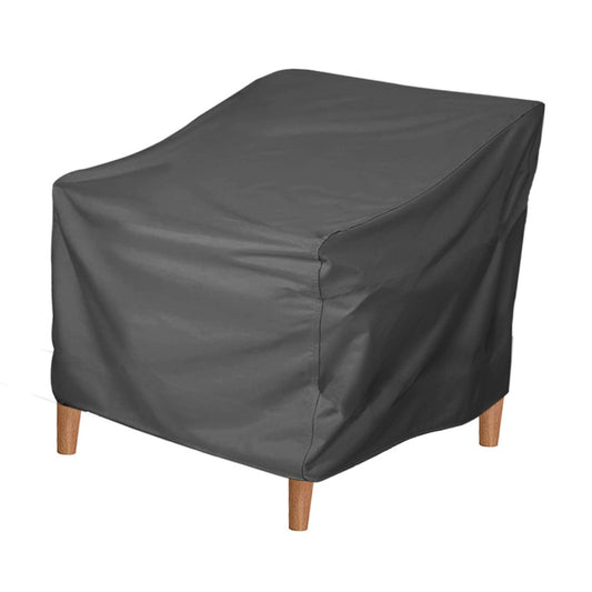 Patio Chair Cover Oxford Cloth Water Resistant Silver Coating Outdoor Furniture Cover For Home Lawn Patio Garden Grey 420D