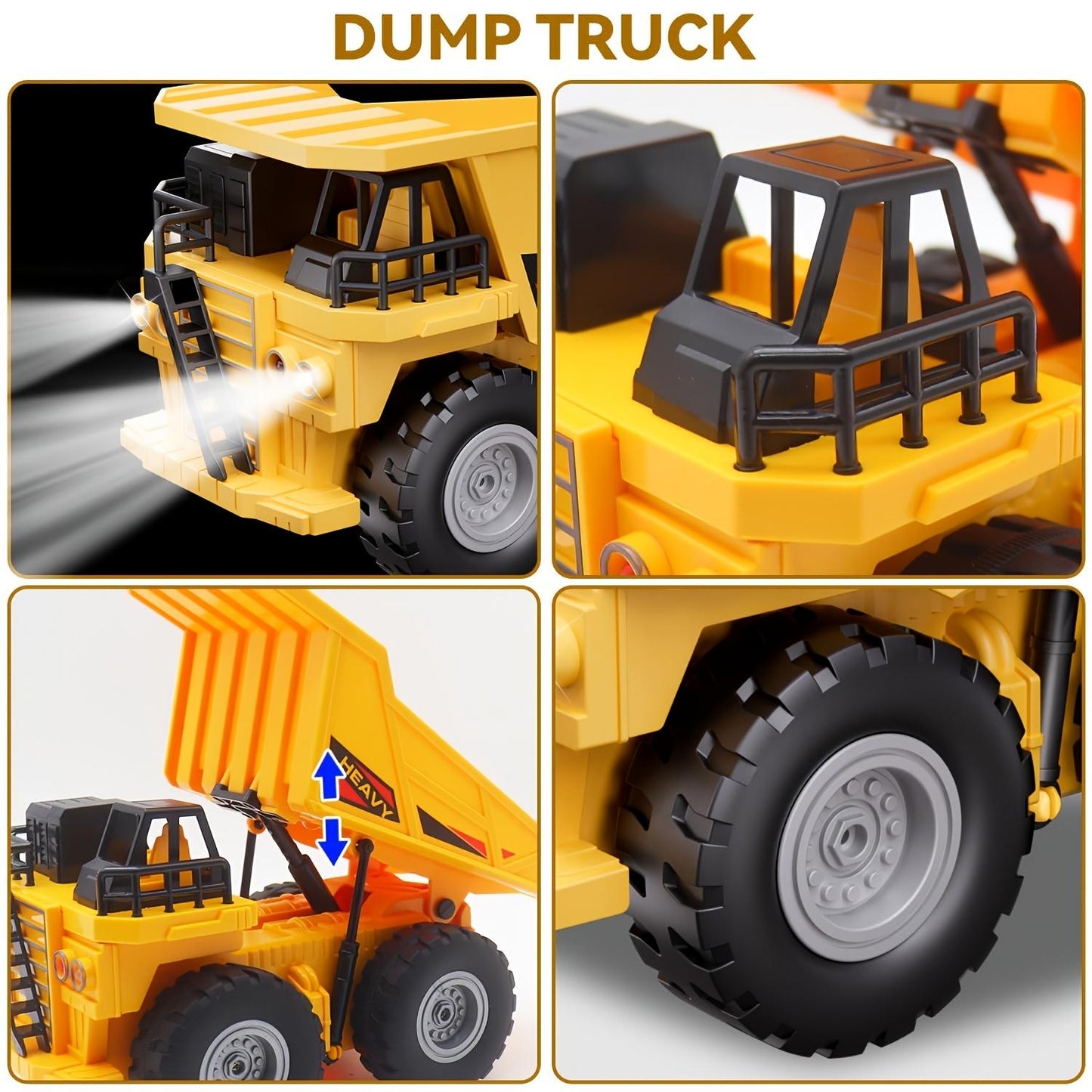 Remote Control Excavator Construction Vehicle Set  Educational Construction Toy For Children