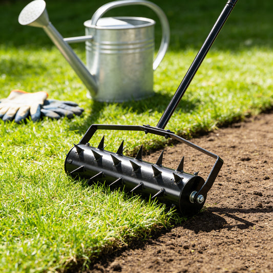Lawn Aerators, Gardens, Yards, Loose Soil In Farmland,Gardening Lawn Aerator Tool, Upgraded Heavy Duty Aerator Lawn Soil Penetrator Spikes, For Garden Grass Patio Yard.