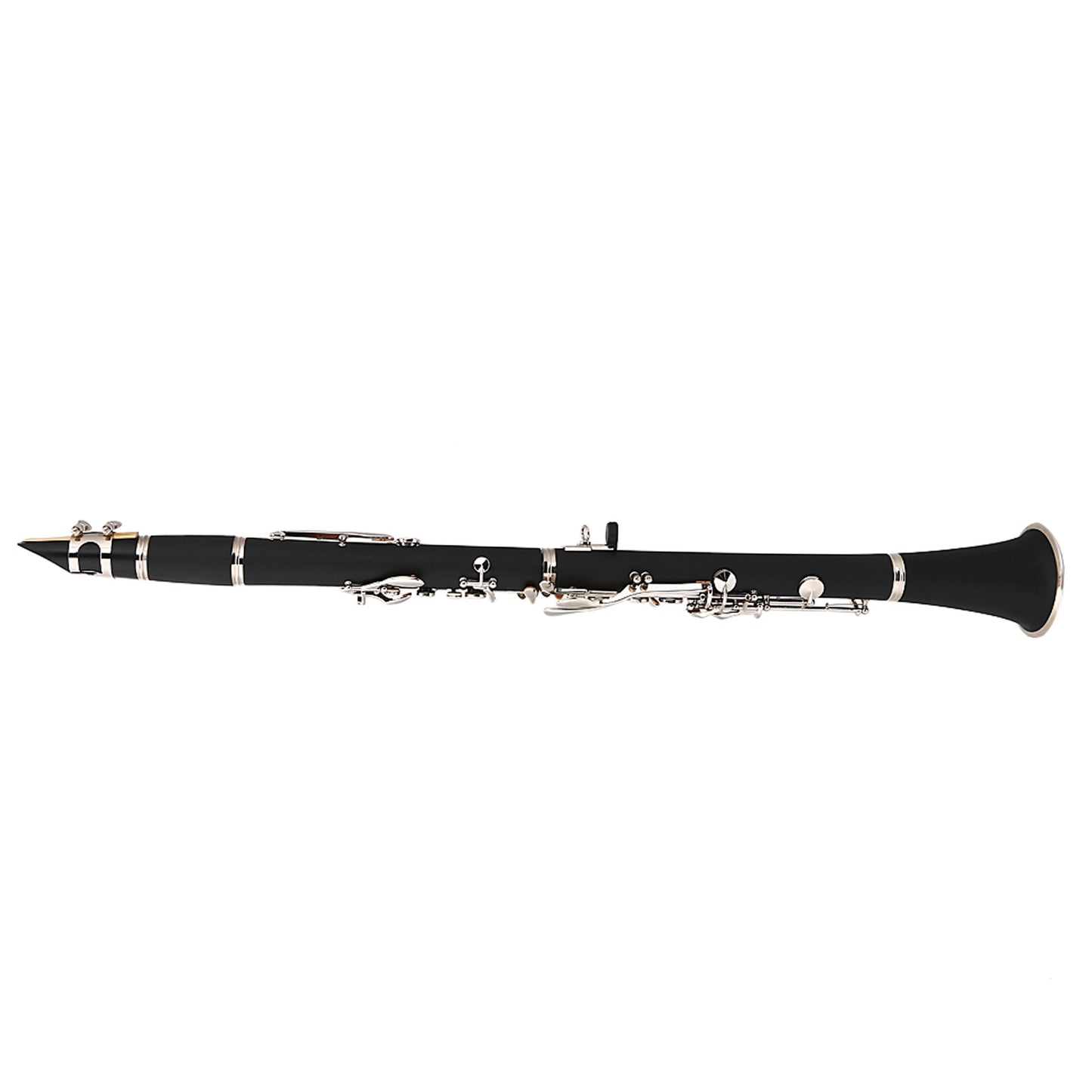 17 Key Descending B Tone Bakelite Clarinet With Reeds Cleaning Cloth Woodwind Instruments