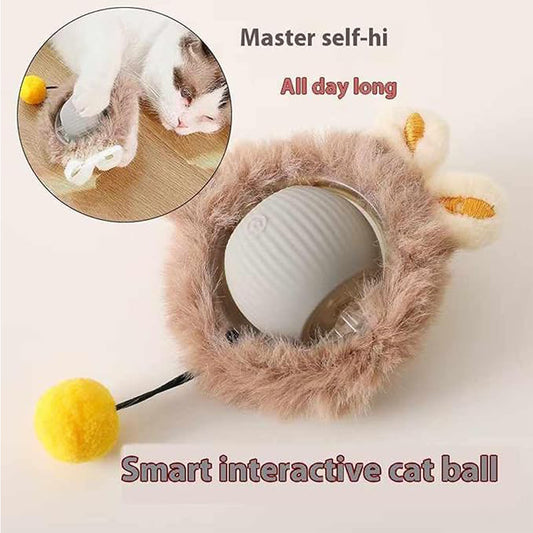 Electric Dog Cat Ball Toy,Indoor Large And Small Cat Dog Interactive Intelligent Rolling Pet Ball