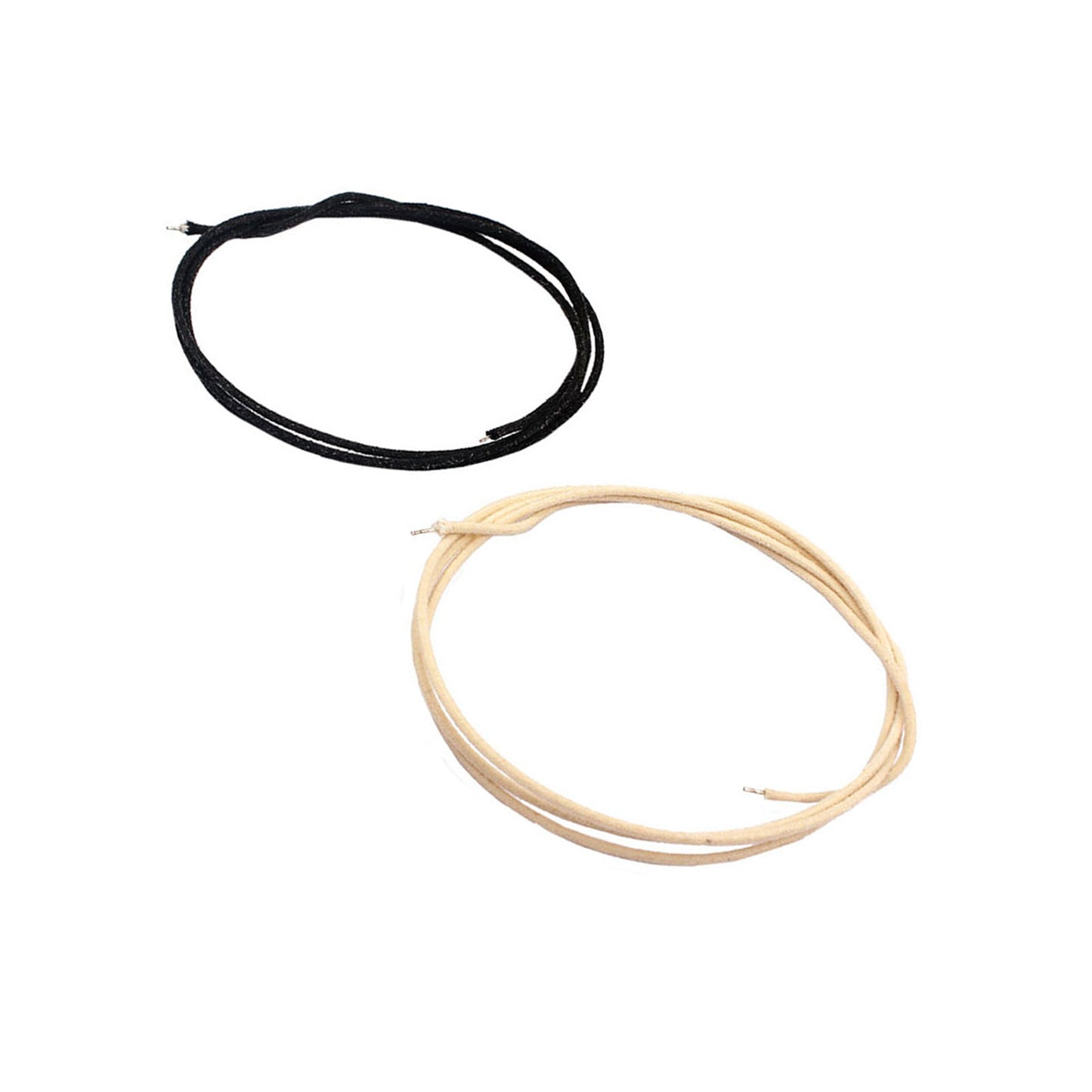 2Pcs 3.3 Feet Pre Tinned Guitar Wire Shielded Noise Reduction Single Vintage Style Guitar Cable 1m Black And White
