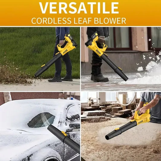 High-Power Cordless Leaf Blower With 4.0Ah Battery – 580CFM & 160MPH, 6-Speed Adjustable, Lightweight Ergonomic Design With Extended Nozzle For Lawn Care, Yard Cleaning, Snow & Pet Hair Removal