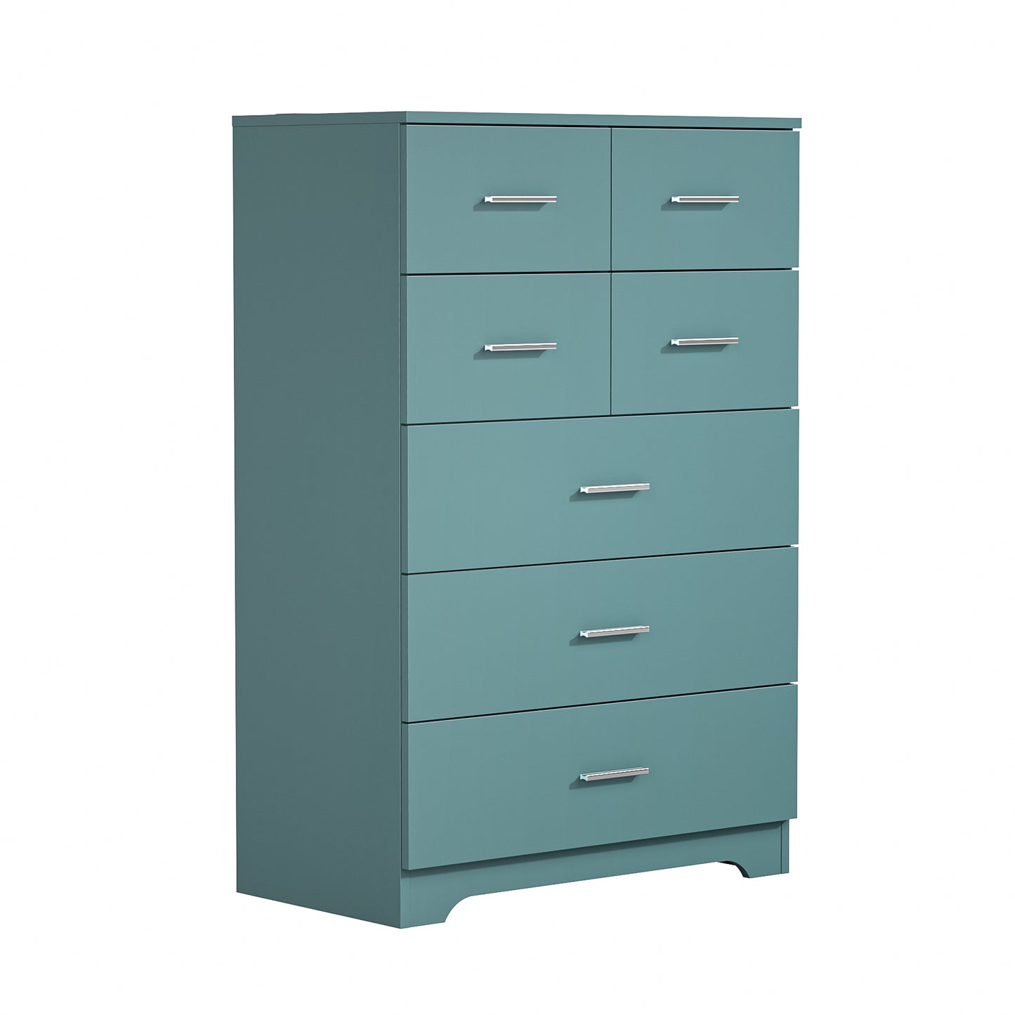 Wooden 7-Drawer Storage Cabinet With Built-In Outlet Durable Organizer For Bedroom, Living Room, And Office