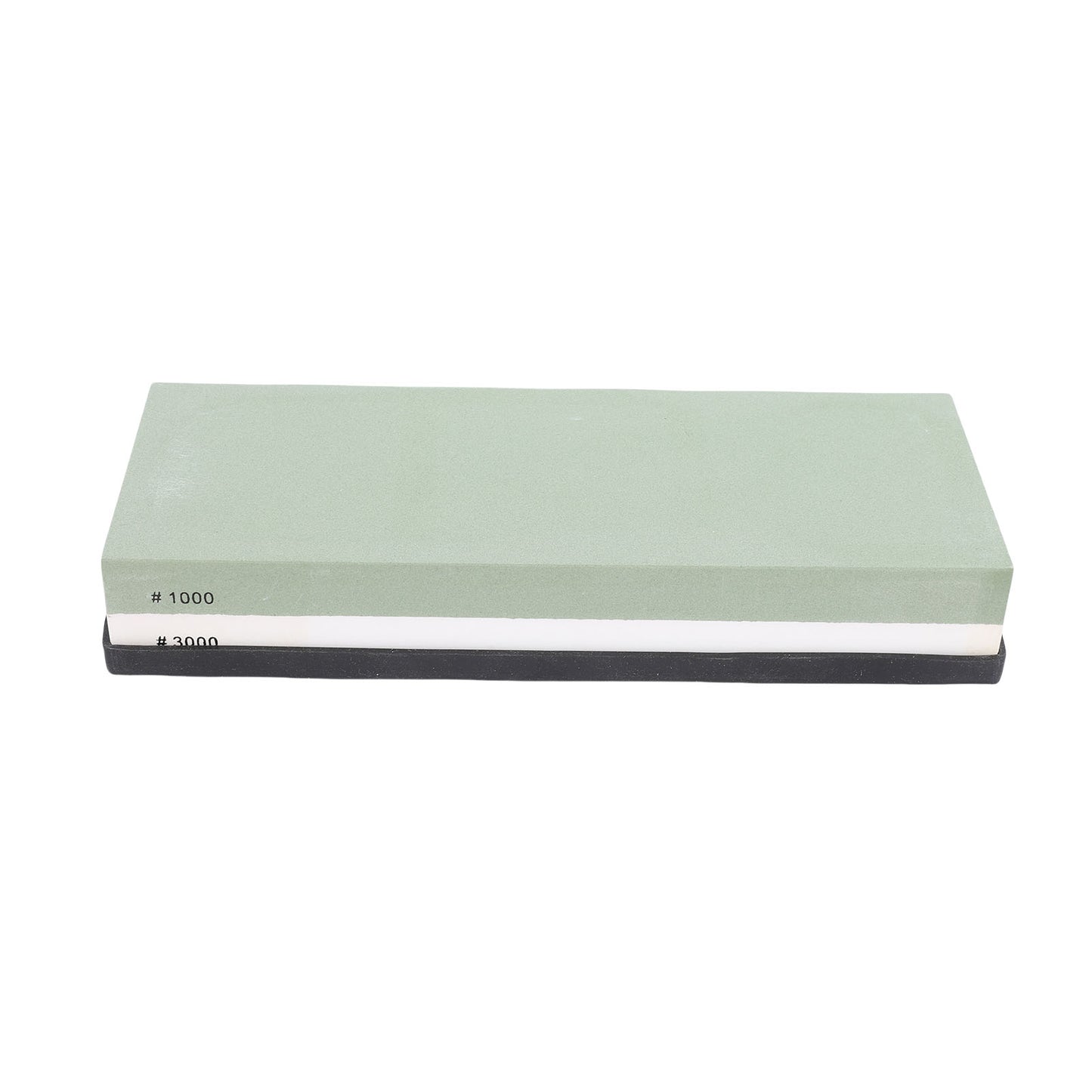 Sharpening Stone Dual Sided 1000 3000 Grit Whetstone With Anti Slip Base For Scissors Chisels Axes Green White