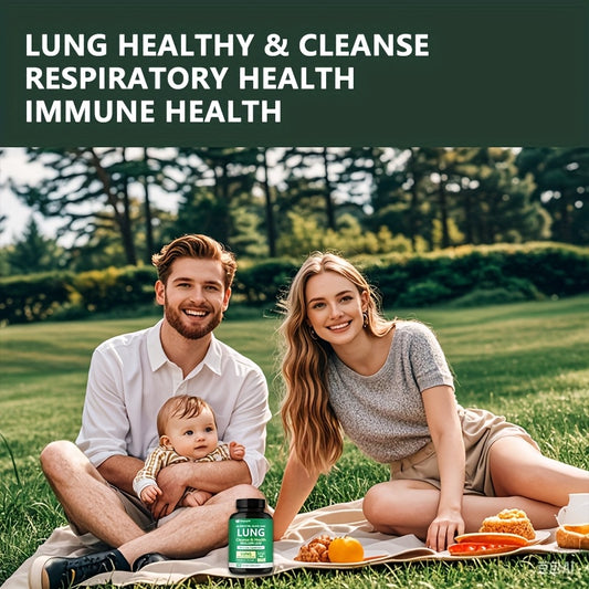 Lung Cleanse Respiratory Support Supplement Mullein Leaf Quercetin 90 Capsules