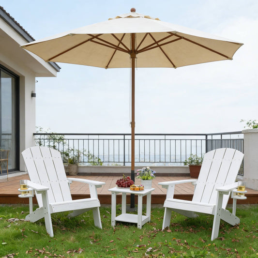 2-Piece All-Season Outdoor Lounge Chairs Perfect For Patio Chats & Garden Leisure Gatherings