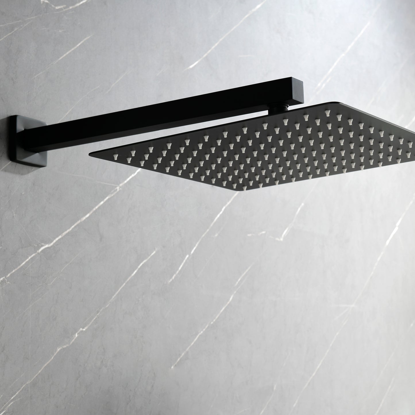 Shower System With Shower Head, Hand-held Shower, Slide Bar, Spray, Shower Arm, Hose, Valve Trim And Lever Handle