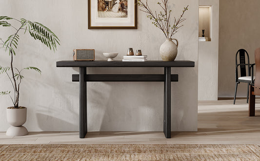 Mirod Elegant Console Table With Geometric Silhouette Perfect Architectural Touch For Living Room, Entryway, Hallway