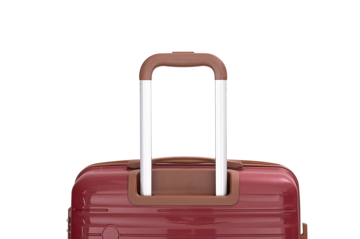 5-Piece Luggage Set,PP Hardshell Luggage Set With TSA Lock And Durable Spinner Wheels   20  24  28   A Travel Bag And A Toiletry Bag,Wine Red