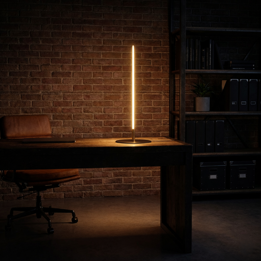 Dimond Black LED Table Lamp With On Off Switch Round Metal Base