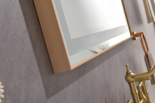 118 X 36 Inch LED Bathroom Mirror With Aluminum Frame, Wall Mounted Vanity Mirror, Anti-Fog, Memory, 3 Colors, Stepless Dimmable