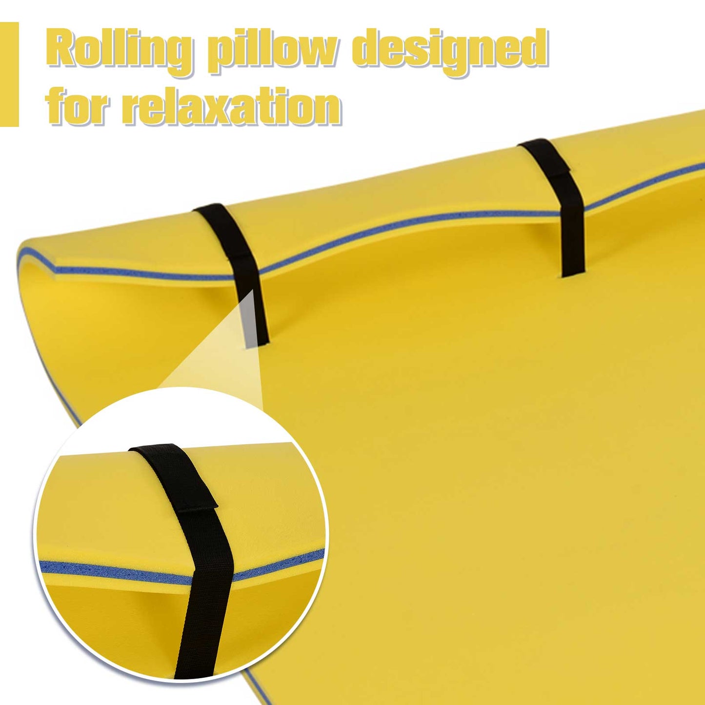 Floating Water Mat Float Pad Used In Lake Pool Water Beach Sea Ocean Yellow