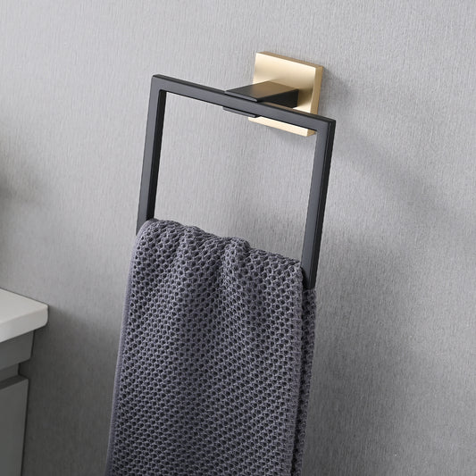 5-Piece SUS304 Bathroom Set  Towel Bar   Ring   Hooks   TP Holder, Brushed Finish