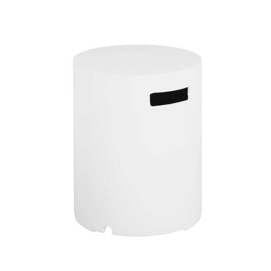 16x20 Inch MGO Tank Holder Side Table, White
