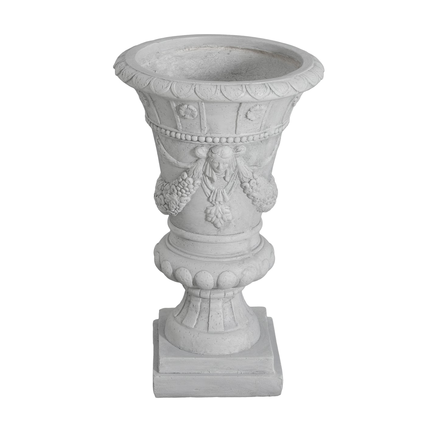 MGO Garden Urn, Light Grey, 23.75 H