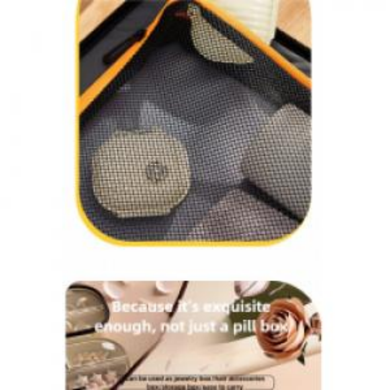 Portable Pill Storage Box Multi-Pill Dispensing Mini Pill Dispenser
