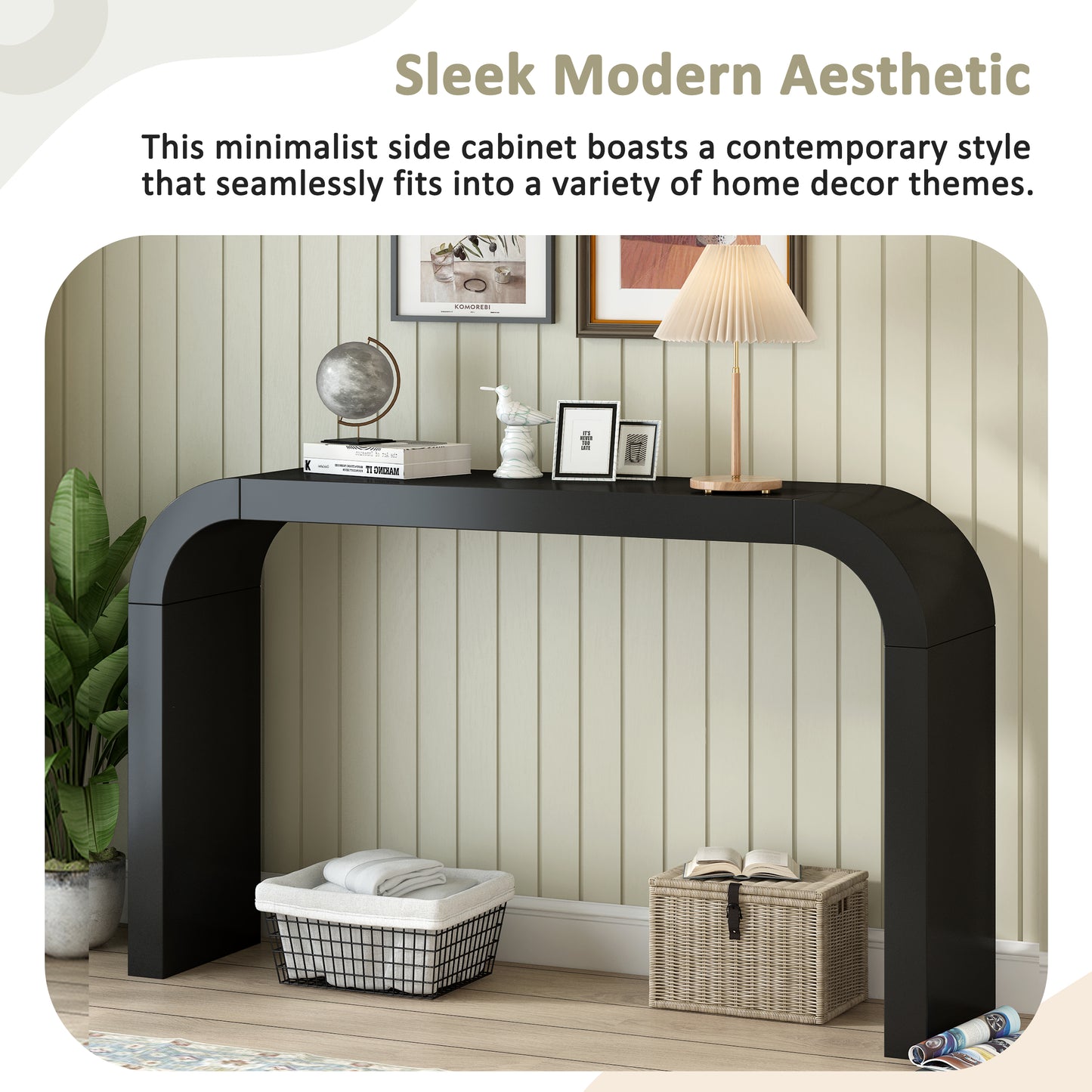 Modern Minimalist Console Table, Elegant And Versatile Design, Perfect For Living Room, Hallway, And Bedroom, Sturdy And Stable Frame