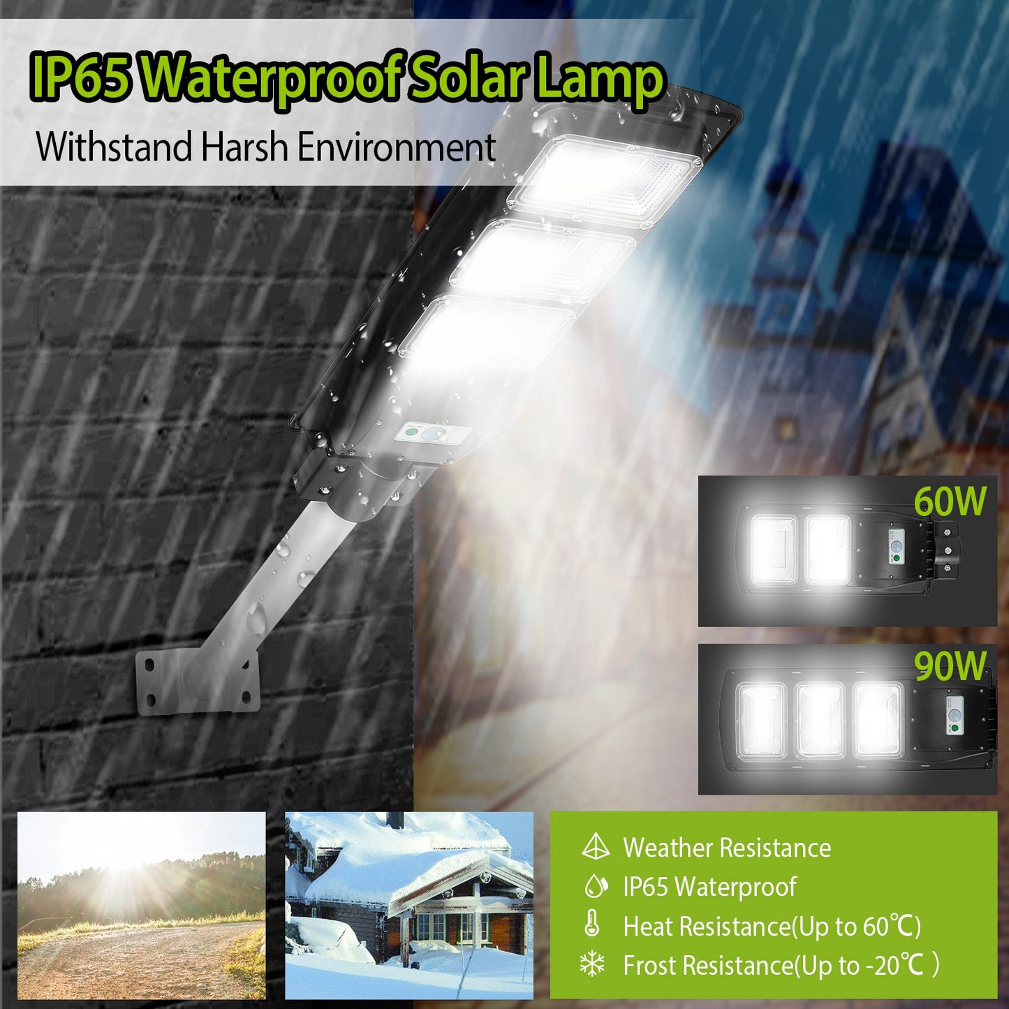 Solar Street Path Light Outdoor 180LEDs Sensor Remote Control Wireless Lamps IP65 Waterproof Lighting For Garage Front Door Garden Pathway