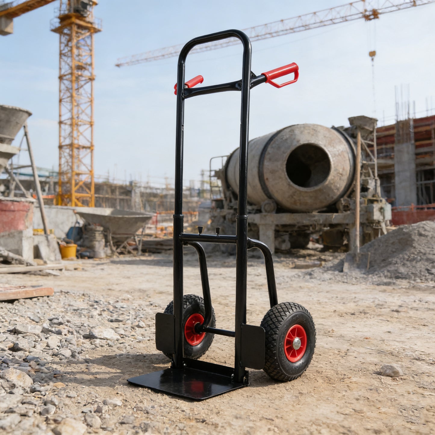 Heavy Duty Manual Truck With Double Handles 330 Lb Steel Trolley For Moving Heavy Platform Truck With 10  Rubber Wheels For Moving Warehouse Garden Grocery