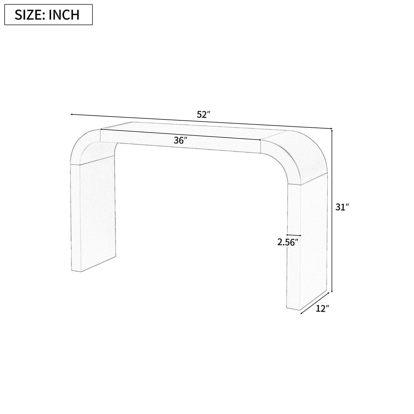 Modern Minimalist Console Table, Elegant And Versatile Design, Perfect For Living Room, Hallway, And Bedroom, Sturdy And Stable Frame
