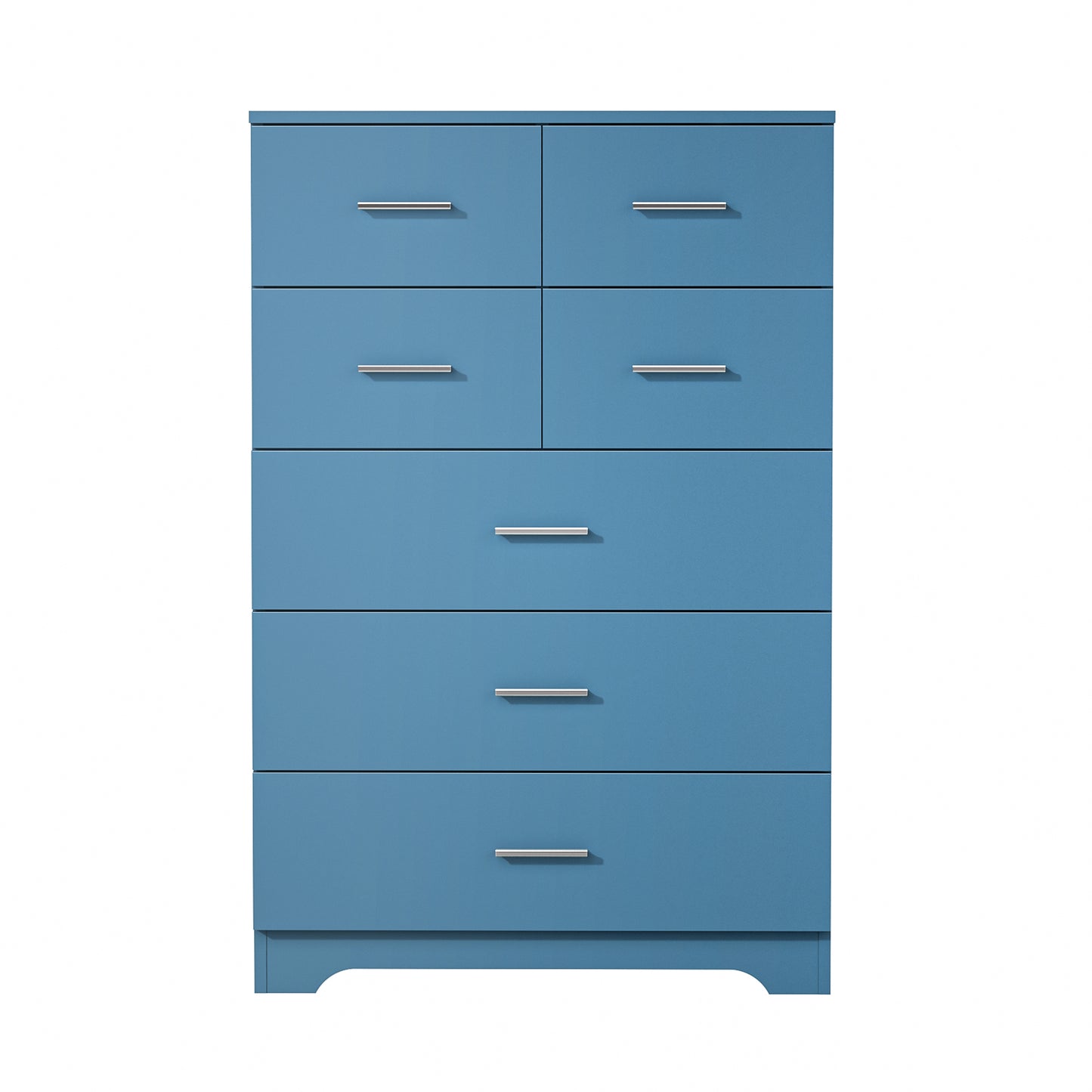 Wooden 7-Drawer Storage Cabinet With Built-In Outlet Durable Organizer For Bedroom, Living Room, And Office