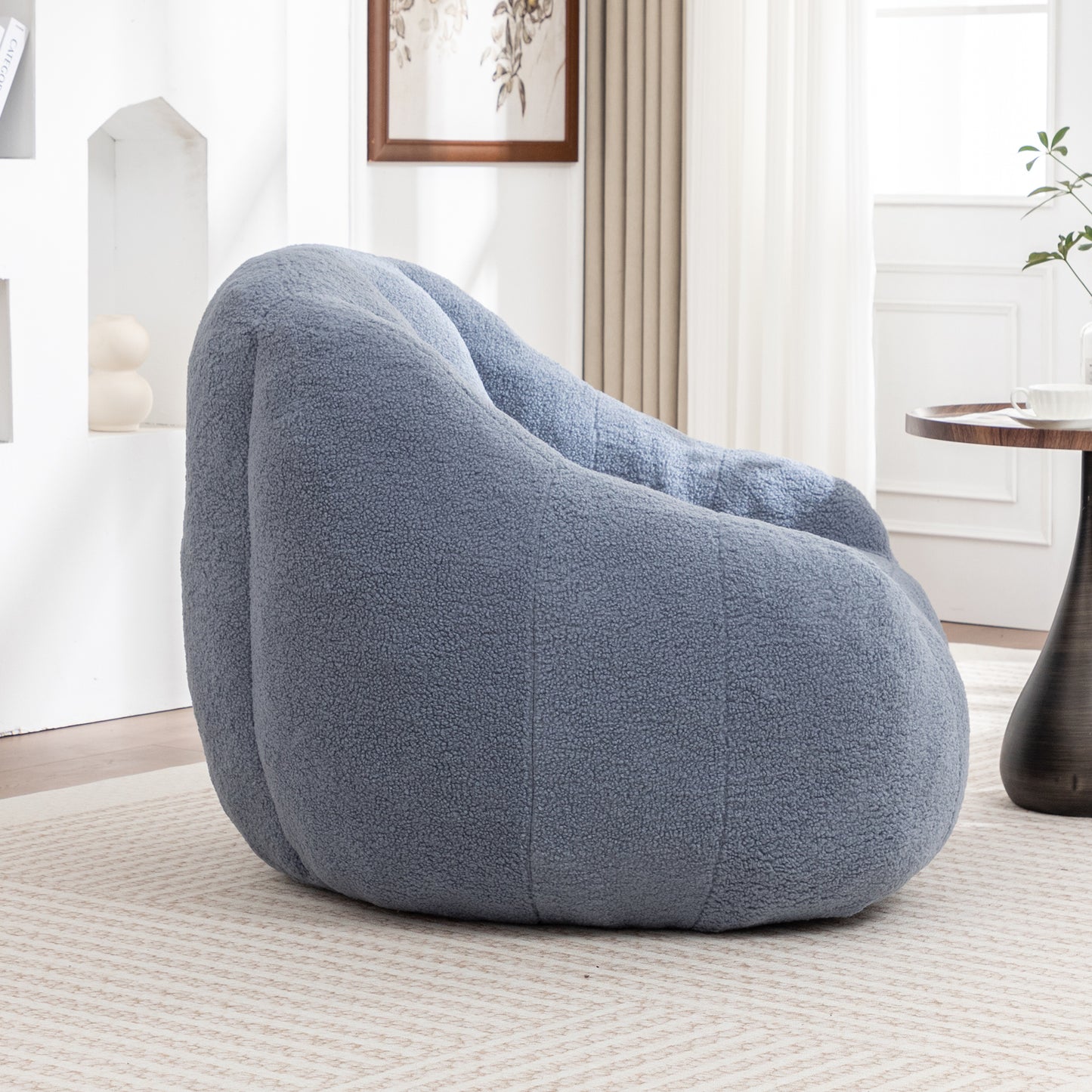 Bean Bag Chair With Filler, Bean Bag Sofa With Tufted Soft Stuffed Filling, Fluffy And Lazy Sofa, Comfy Cozy BeanBag Chairs With Memory Foam For Dorm, Apartment, Living Room