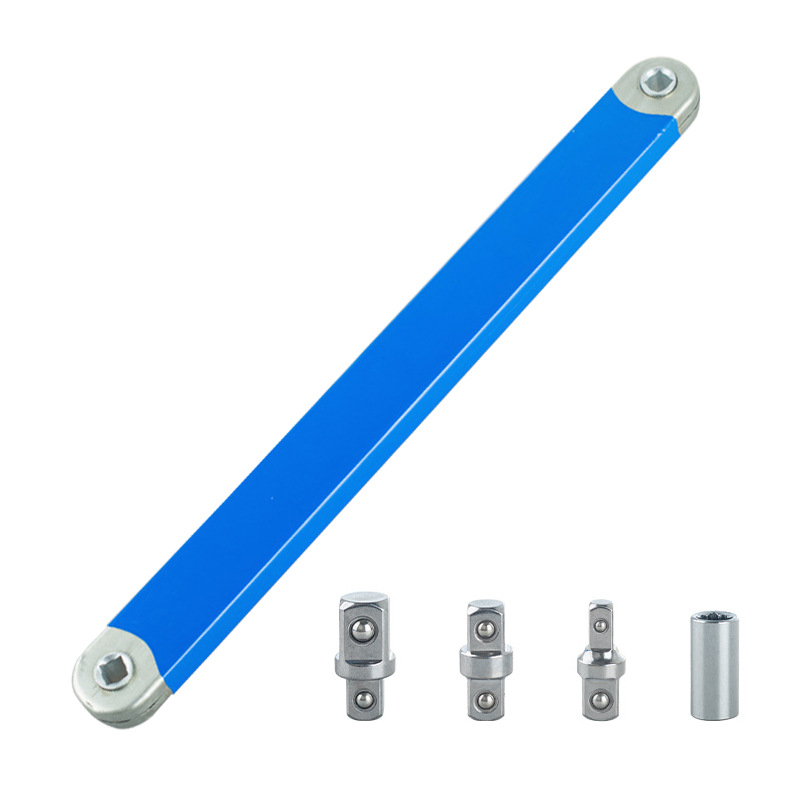 Extension Socket Wrench Set - Offset Impact Tool, Equipped With A Multi-functional Adapter - Durable Maintenance Tool For Automotive Repair
