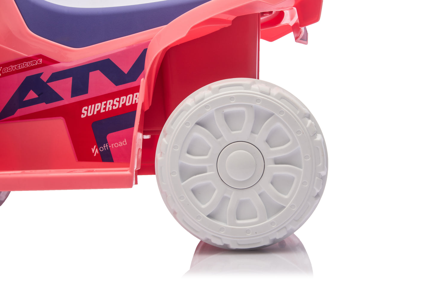 Ride On ATV, 6V Mini Off-Road Battery Powered Motorized Quad For Kids, Anti-Slip Wheels, RWD 4-Wheeler Electric Ride On Toy Car For Toddlers 3-5