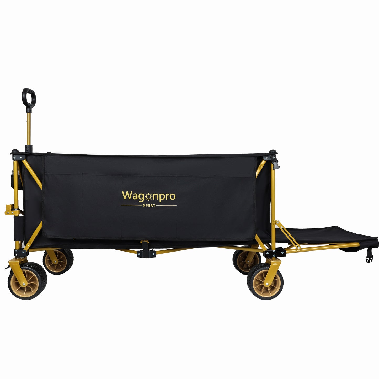 67- 1 2in Extra Long Large Heavy Duty Utility Beach Wagons With Opened Tailgate And All- Terrain Wheels  480lbs Capacity  Patented Ultra- Stable Frame   No Assembly Needed  Black