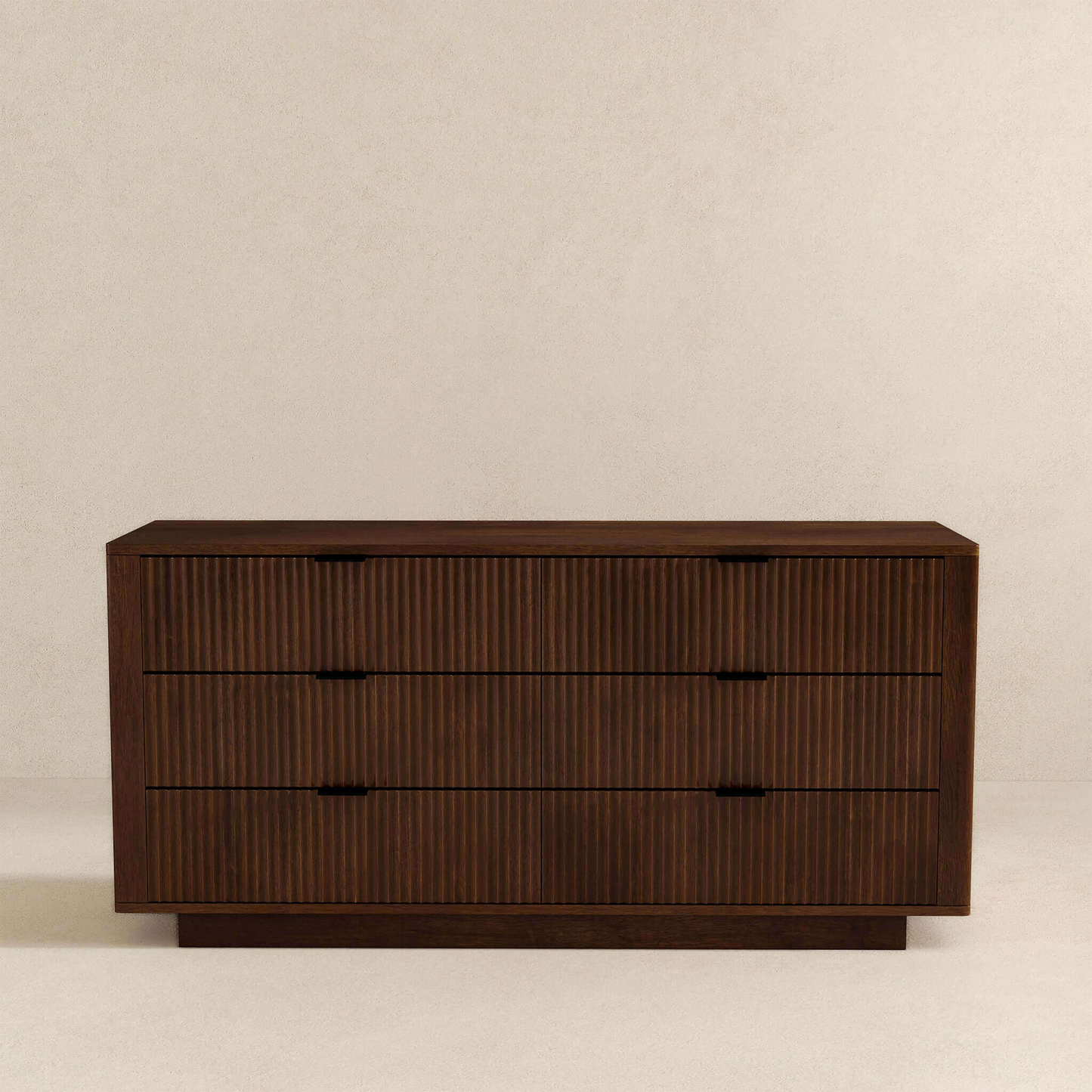 Lola Mid Century Modern Walnut Dresser With 6 Drawers,TV Stand For Living Room, Dresser For Bedroom Chest Of Dresser, Storage Organizers Units, Nightstand For Bed