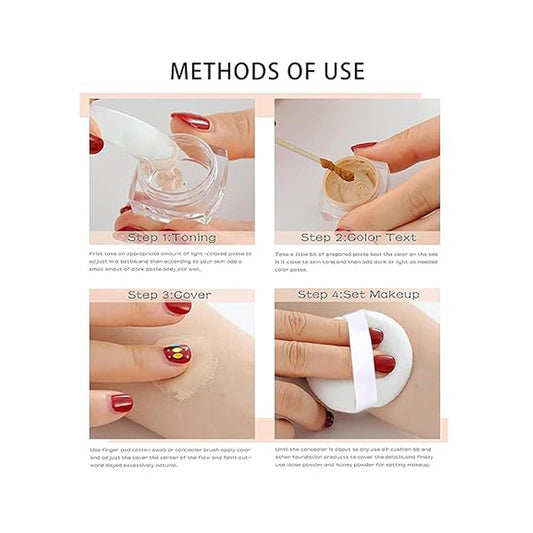 Tattoo Cover Up Makeup Waterproof, Professional Tattoo Concealer Use On Body, For Legs, Dark Spots, Scars, Vitiligo