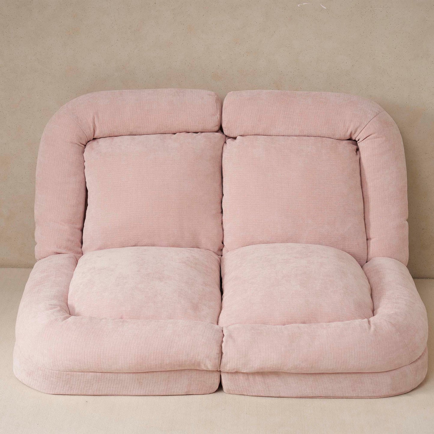 Convertible Fold-Out Single Sofa Bed,Pink,the Right Part Of The Complete Product.