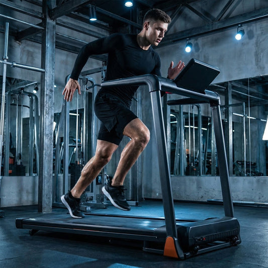 Folding Treadmill 3.5 Horsepower 0.5-8.5MPH 330LBS Capacity LED Display Foldable Walking Pad Treadmill For Home