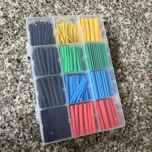 530pcs Multicolour Heat Shrink Tubing Pack, Heat ShrinkTubing Wrap Anti-Rust Flexible Wire Cable Heat Shrink Tubingfor Electric Wire Repairing Multicolor Heat Shrink Tubing MultiColor Small