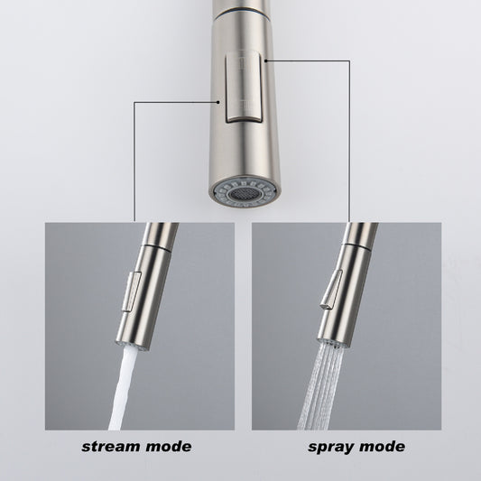 Touch Kitchen Faucet With Pull Down Sprayer Brushed Nickel