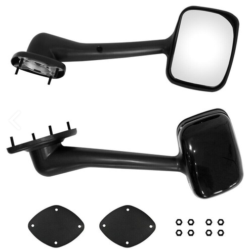For 2008-2016 Freightliner Cascadia Pair Hood Mirrors Black Left Right Set