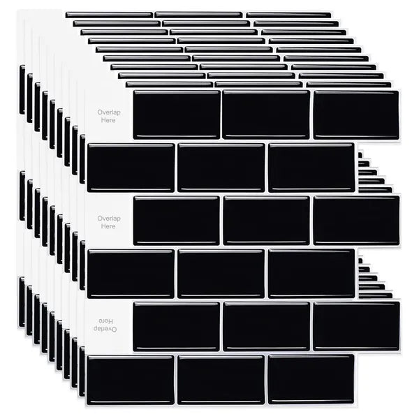 10pcs Self-Adhesive Splashproof Wall Tiles, 12x12 Inch Self-Adhesive Subway Tiles, Suitable For Kitchen And Bathroom Walls, Easy DIY