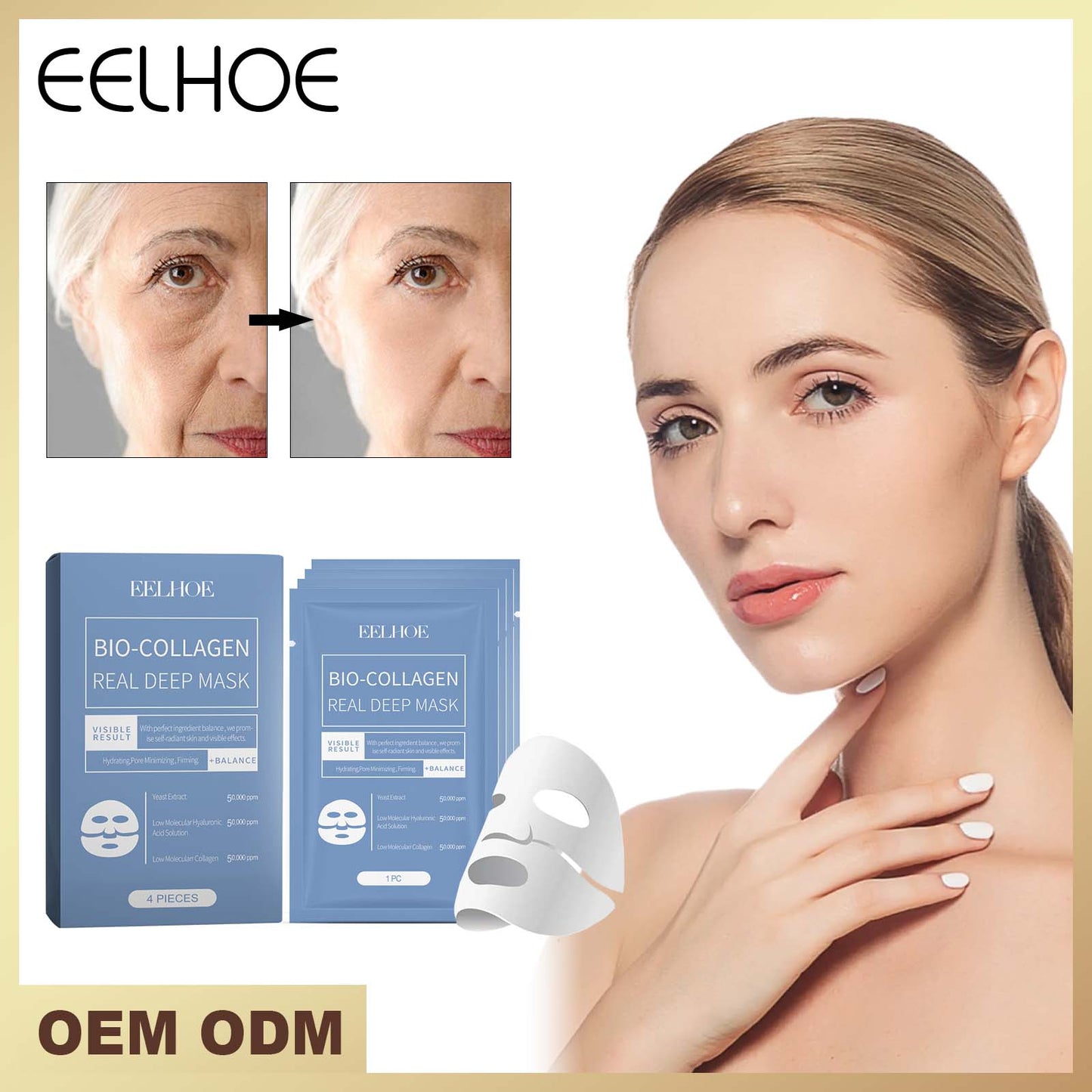 Only Supports Self Pickup With Waybill EELHOE Bio-Collagen Real Deep Mask Hydrating, Pore Minimizing, Firming Balance