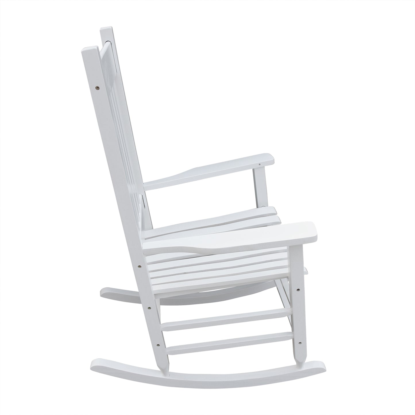 Wooden Porch Rocker Chair  WHITE