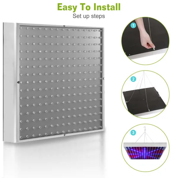 Full Spectrum Grow Light LED Grow Light Hanging 225 LEDs Plant Grow Lamp Indoor Grow Light