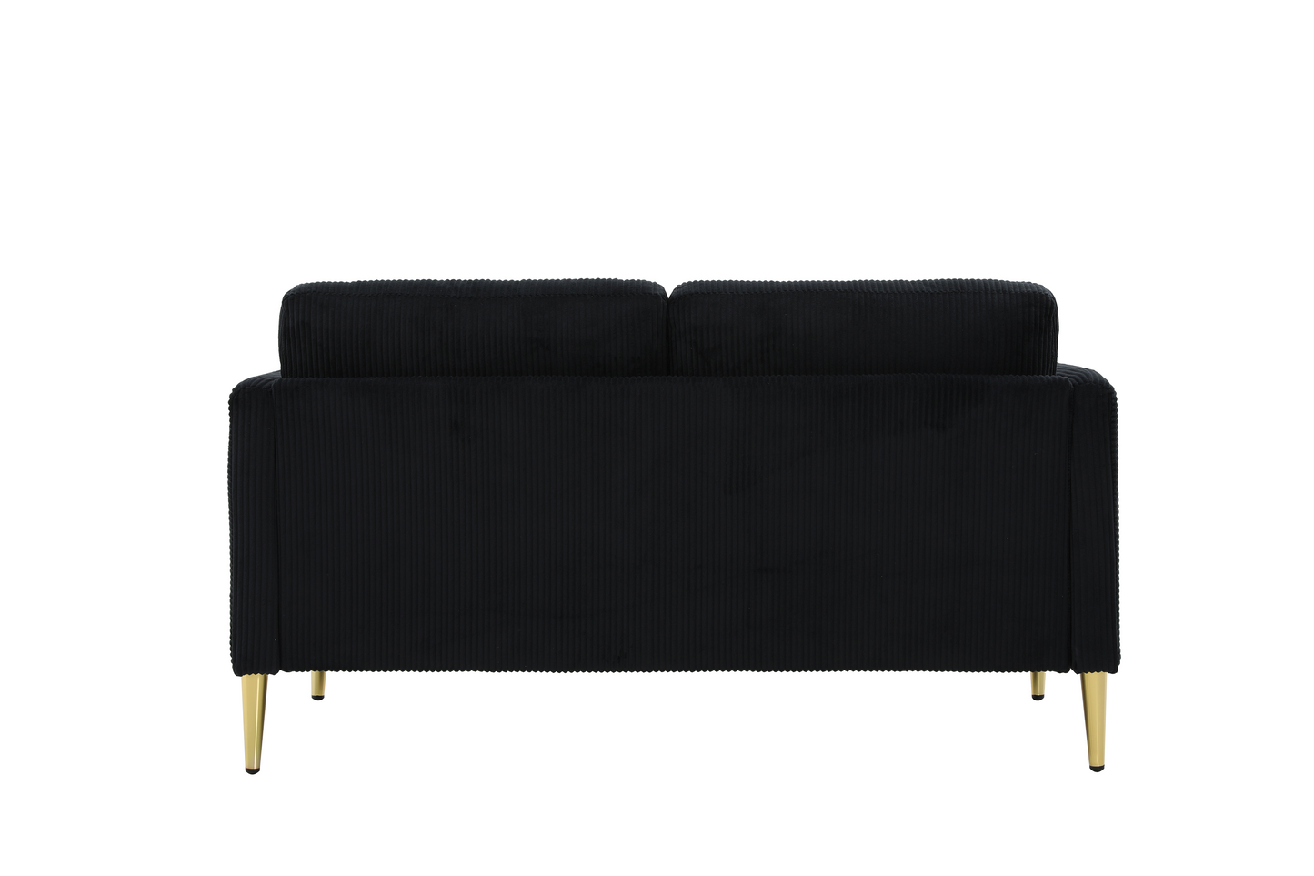 60.63   Wide Modern Corduroy Loveseat, Plush Upholstered Cushions, Solid Wood Frame, Compact Living Room And Apartment Furniture